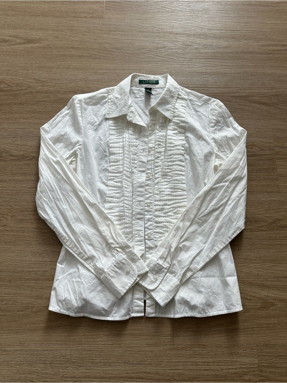 Vintage 90’s/Early 2000’s Ralph Lauren Button Down Shirt White Size 10